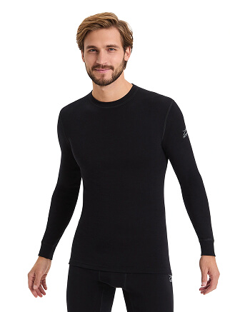 SOFT Комплект термобелья мужской, цвет черный, фото 2