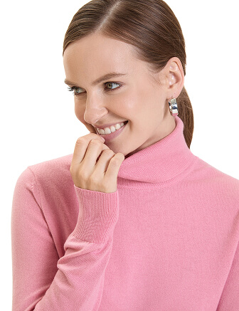 Водолазка женская Cash Touch, цвет фламинго, фото 2