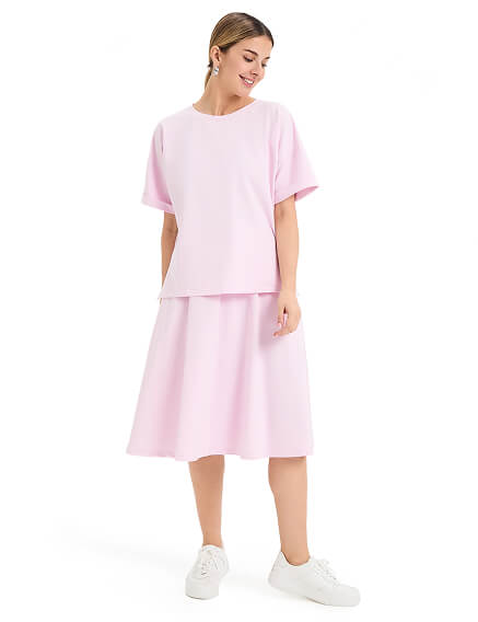 Юбка женская ORGANOMICA Cotton, цвет нежно-розовый, фото 1