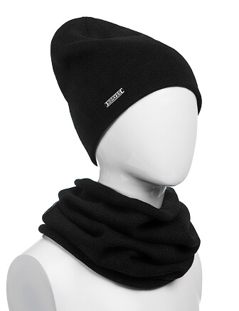 Комплект шапка и снуд из 100% шерсти мериносов, фото 1