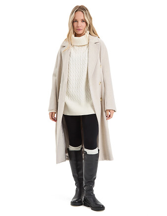 Свитер женский "косы", цвет молочный, фото 3