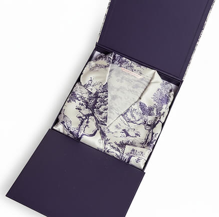 Подарочный набор Костюм из шелка (жакет+шорты), цвет принт светлый toile de jouy, фото 2