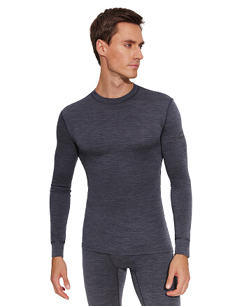 SOFT Комплект термобелья мужской, цвет темно-серый, фото 2