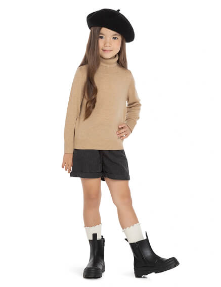 Шерстяной свитер Cash Touch для девочек, фото 2