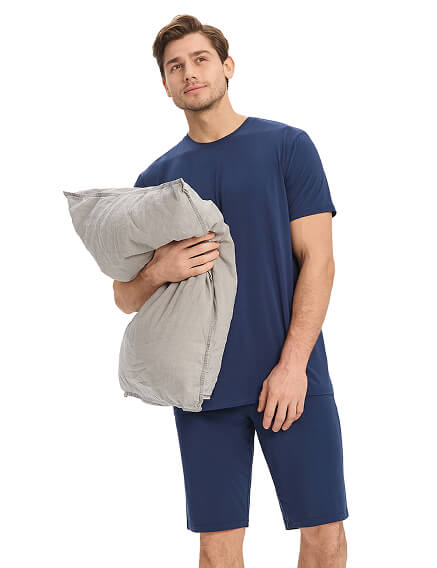 Шорты мужские серии Bamboo, цвет темно-синий, фото 1