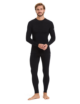 SOFT Комплект термобелья мужской, цвет черный, фото 1