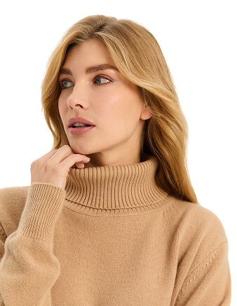 Свитер Merino Base из шерсти, цвет песочный, фото 2