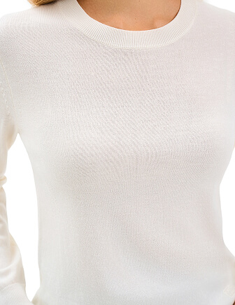 CashTouch Джемпер женский с круглым воротом, цвет белый, фото 2