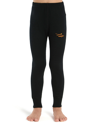 Термолеггинсы детские для девочек серии ACTIVE KIDS, двухслойное термобелье, цвет черный, фото 1