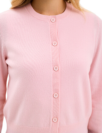 Кардиган на пуговицах Norveg, цвет розовый, фото 2