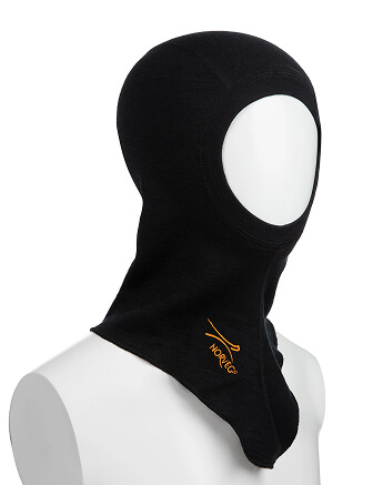 Термобелье балаклава из шерсти мериноса мужская для охоты и рыбалки серии FACE MASK, цвет черный, фото 2
