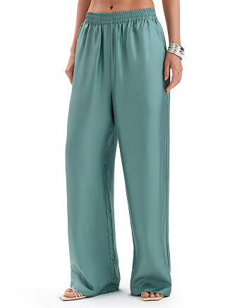 Брюки SILK женские прямые, цвет шалфей, фото 1