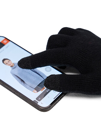 Перчатки сенсорные, цвет черный, фото 2