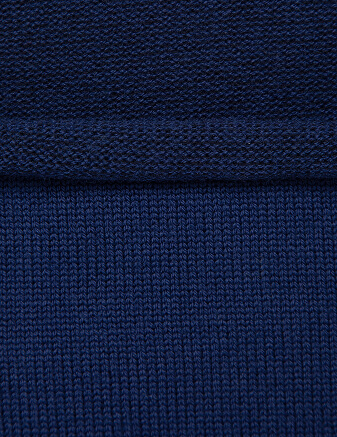 Теплый снуд из шерсти мериносов, цвет темно-синий, фото 3