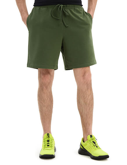 Шорты мужские укороченные Cotton, цвет олива, фото 2