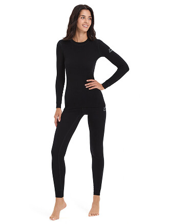 SOFT Комплект термобелья женский, цвет черный, фото 1