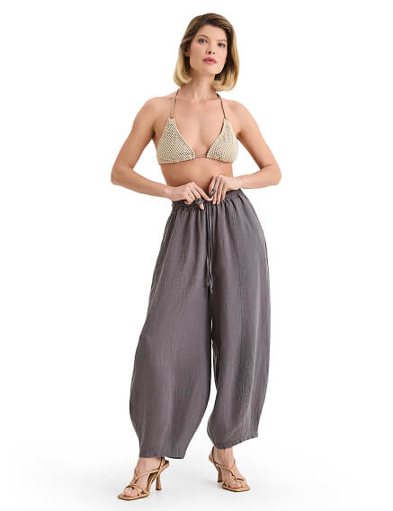 Брюки женские серии LINEN, цвет серый, фото 1