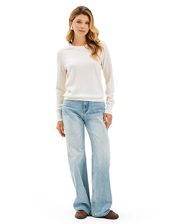 CashTouch Джемпер женский с круглым воротом, цвет белый, фото 3