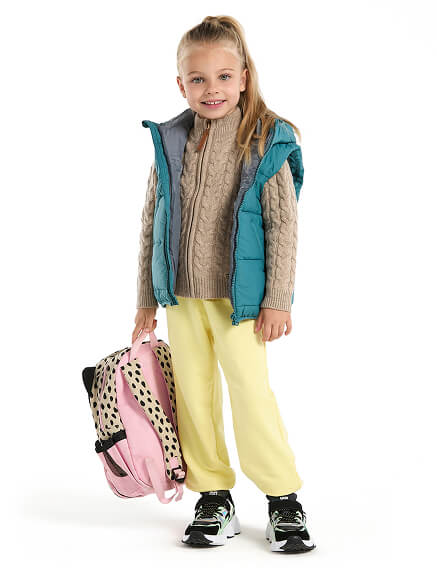 Кофта на молнии Super Fine Merino Wool для девочек, фото 3