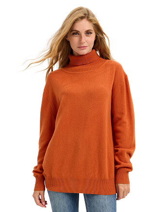 Свитер Merino Base из шерсти, цвет медный, фото 1