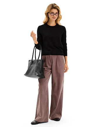 CashTouch Джемпер женский с круглым воротом, цвет черный, фото 3