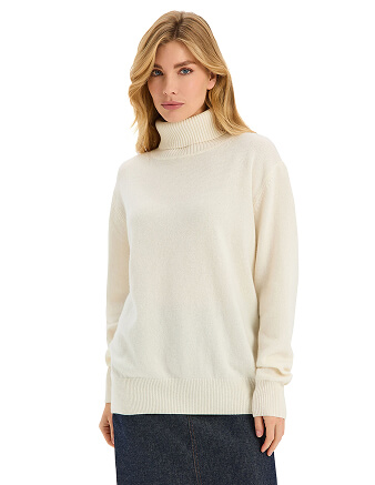 Свитер Merino Base из шерсти, цвет молочный, фото 1