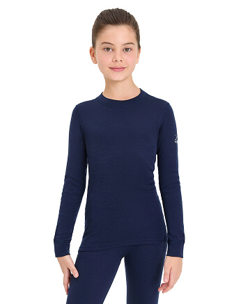 SOFT Комплект термобелья для девочек-подростков, цвет синий, фото 2