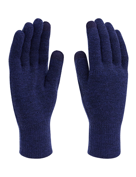 Перчатки детские сенсорные, цвет темно-синий, фото 1