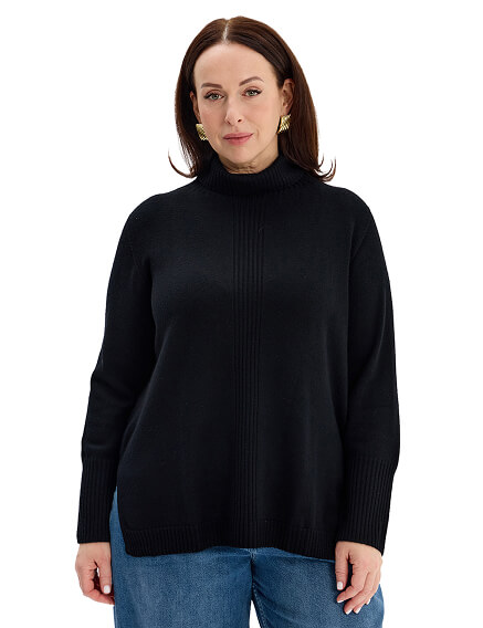 Merino Base Свитер oversize, цвет черный, фото 1