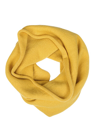 Теплый снуд из шерсти мериносов, цвет соломенный, фото 2