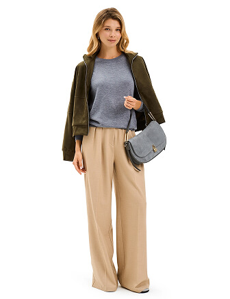 CashTouch Джемпер женский с круглым воротом, цвет серый меланж, фото 3