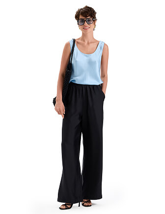 Брюки SILK женские прямые, цвет черный, фото 3