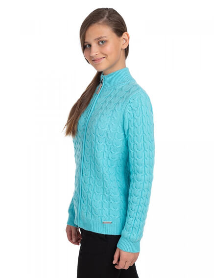 Кофта на молнии Super Fine Merino Wool для девочек, фото 3