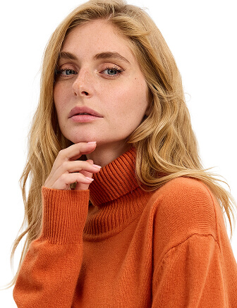 Свитер Merino Base из шерсти, цвет медный, фото 2