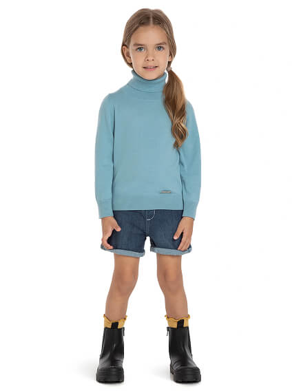 Шерстяной свитер Cash Touch для девочек, фото 2