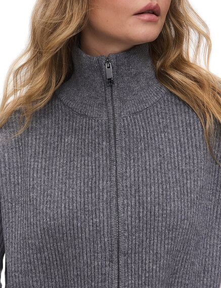 Укороченный кардиган на молнии, фото 2