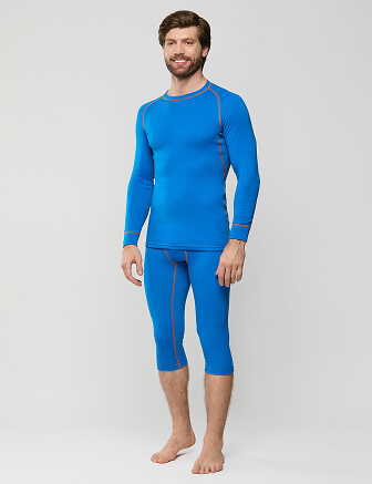 Комплект термобелья мужской серии SPORT WOOL, цвет ультрамарин, фото 1
