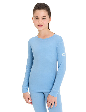 SOFT Комплект термобелья для девочек-подростков, цвет голубой пепельный, фото 2