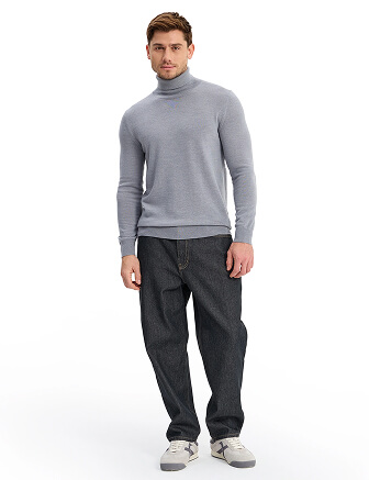 Cash Touch Водолазка мужская, цвет светло-серый меланж, фото 3