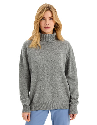 Свитер Merino Base из шерсти, цвет светло-серый, фото 1