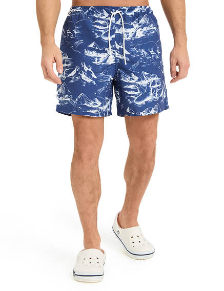 Шорты плавательные, цвет синий мулине, фото 2