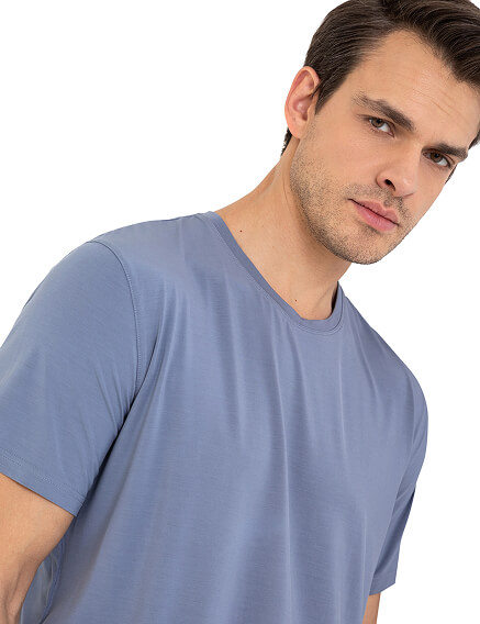 Футболка мужская серии Bamboo, цвет серый, фото 3