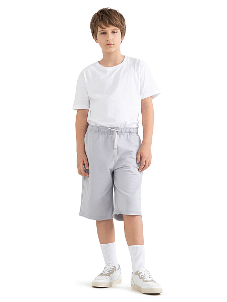 Шорты детские для мальчика Cotton, цвет светло-серый, фото 1