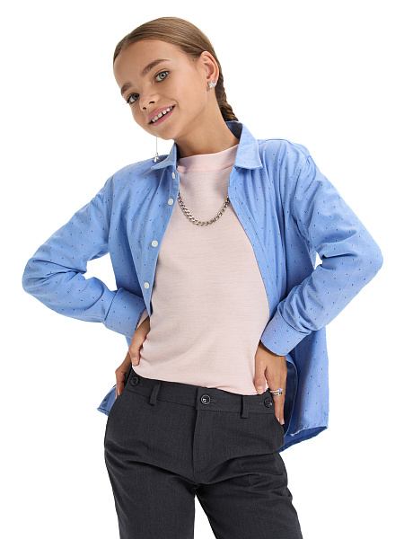 Термофутболка для девочек-подростков серии SOFT. Знак Woolmark, цвет розовый, фото 6