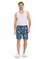 Swimwear Шорты мужские Черный паттерн Лобстеры