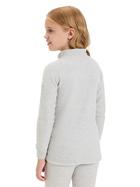 Термобелье фуфайка детская для девочек серии "-60°C", цвет жемчуг, фото 2