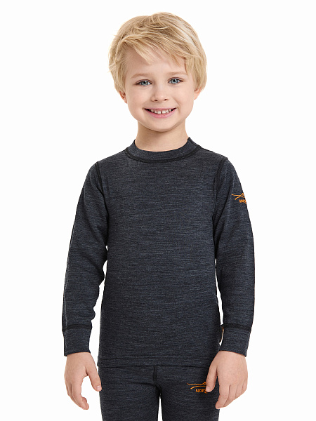 Термофутболка для мальчиков с длинным рукавом серии ACTIVE KIDS, двухслойное термобелье, фото 1