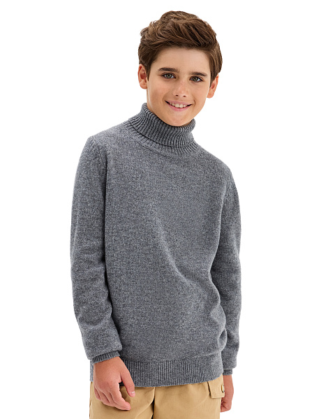 Свитер Merino Base детский для мальчиков, цвет гранит, фото 1