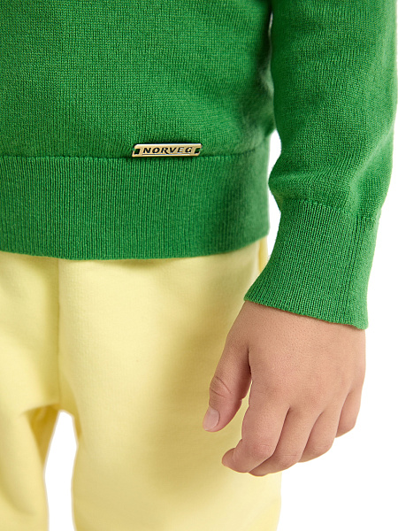 Свитер Cash Touch детский для мальчиков, цвет зеленый, фото 4