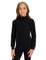 Термобелье фуфайка детская для девочек серии "-60°C" Антрацит